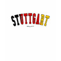 Stuttgart in Germany national flag colors t-shirts