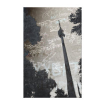 Stuttgart TV tower kind poster