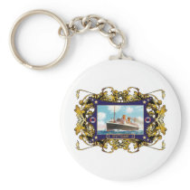 Stuttgart  Vintage Steamship Passenger Ship Keychain