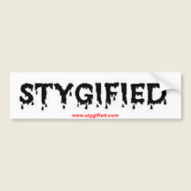 Stygified sticker/black bumper stickers