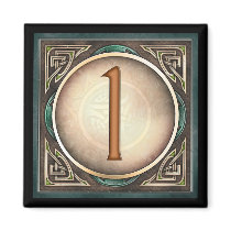 Style A, "1" - Celtic Number Magnets