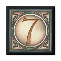 Style A, "7" - Celtic Number Magnets