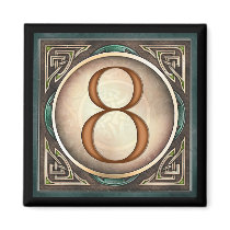 Style A, "8" - Celtic Number Magnets