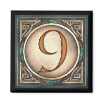 Style A, "9" - Celtic Number Magnets