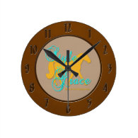 Style and Grace Missouri Fox Trotting Horse Clock