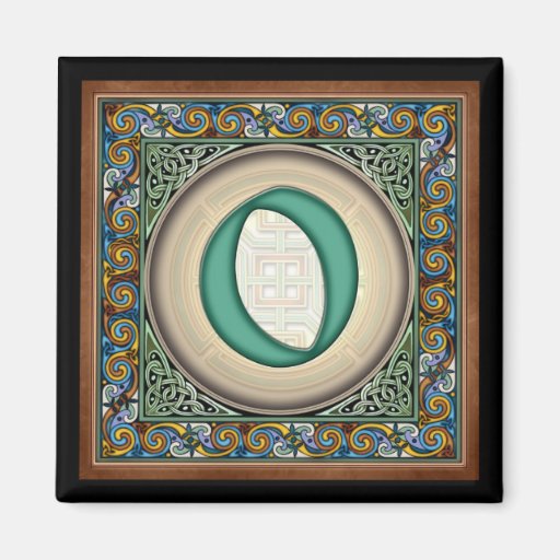 Style B, "0" - Celtic Number Magnets