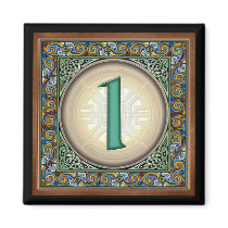 Style B, "1" - Celtic Number Magnets