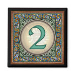 Style B, "2" - Celtic Number Magnets