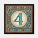 Style B, "4" - Celtic Number Magnets