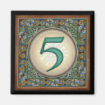 Style B, "5" - Celtic Number Magnets