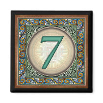 Style B, "7" - Celtic Number Magnets