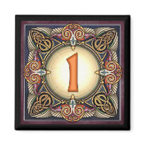 Style C, "1" - Celtic Number Magnets
