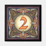 Style C, "2" - Celtic Number Magnets