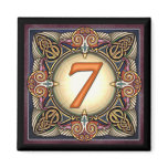 Style C, "7" - Celtic Number Magnets