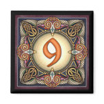 Style C, "9" - Celtic Number Magnets
