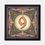 Style C, "9" - Celtic Number Magnets