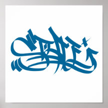 style graf v2 blue poster