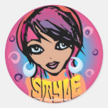 Style round sticker from StyleStickers™