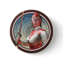 Stylin' Space Pirate Round Button