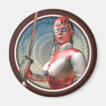 Stylin' Space Pirate Round Magnet