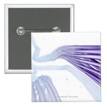 Stylised nerve fibers button