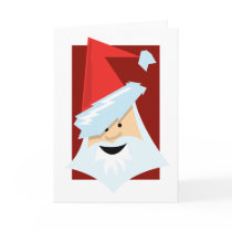 Stylised Santa Claus cards