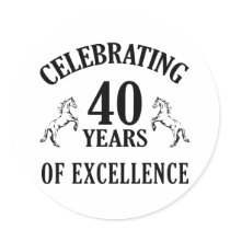 Stylish 40th Birthday Gift Ideas stickers by birthdaygifts Stylish 40th Birthday Gift Ideas stickers