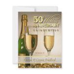 Stylish 50th Anniversary Party Invitations