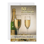 Stylish 50th Anniversary Party Invitations