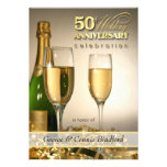 Stylish 50th Anniversary Party Invitations