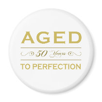 Stylish 50th Birthday Gifts Refrigerator Magnet