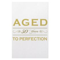 Stylish 50th Birthday Gifts Custom Stationery