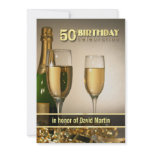 Stylish 50th Birthday Party Invitations - Formal