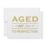 Stylish 60th Birthday Gifts Custom Announcements
