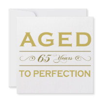 Stylish 65th Birthday Gifts Invite