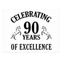 Stylish 90th Birthday Gift Ideas Postcards