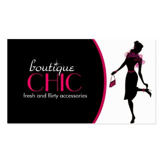 Stylish Accessory Shoppe Business Card profilecard