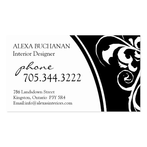 Stylish and Classy Business Card (back side)