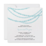 Stylish Aqua Sparkles Glow Rehearsal Dinner Party  Custom Invitation