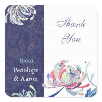 Stylish Asian Mum Wedding Thank You Favor Stickers sticker