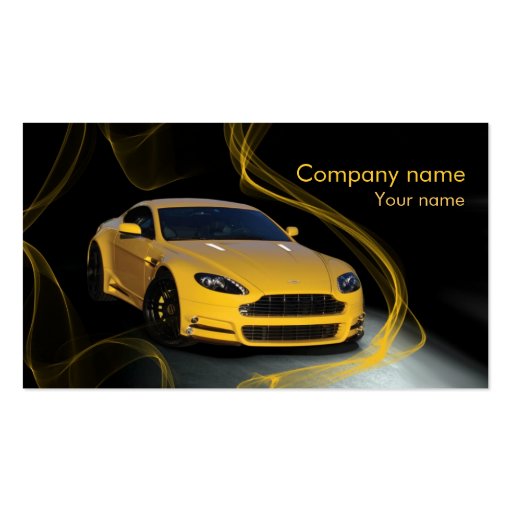 Stylish auto business card (front side)