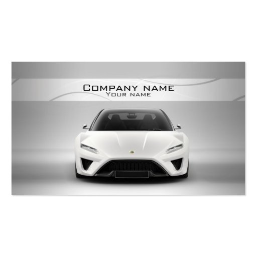 Stylish automotive business card