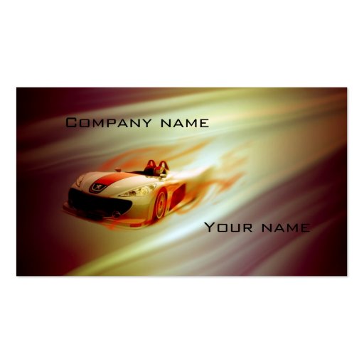 Stylish automotive business card