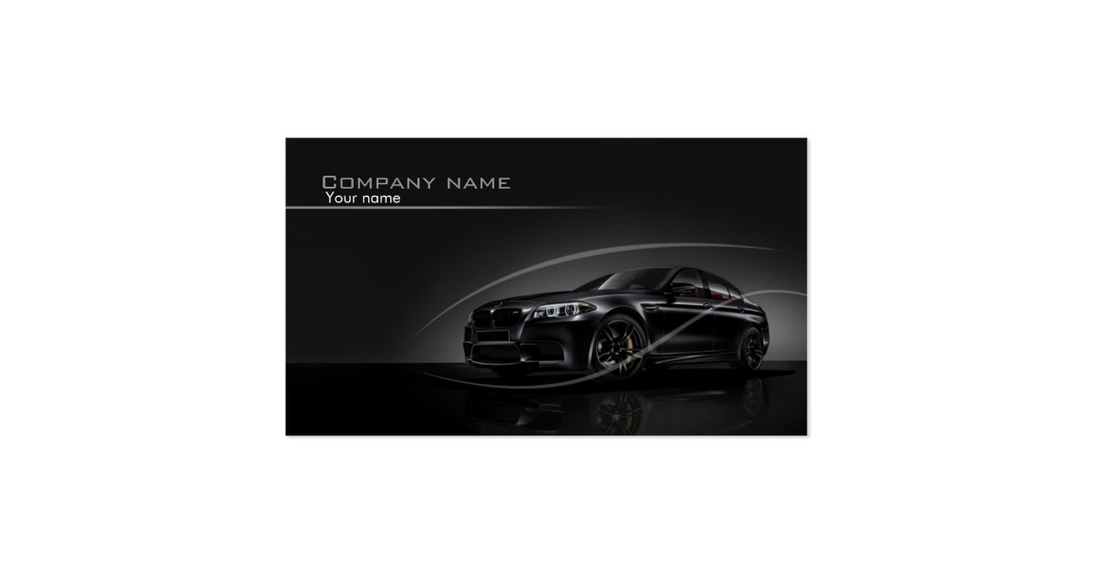 Stylish Automotive Business Card Zazzle