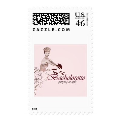 Stylish bachelorette party stamps