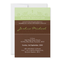 STYLISH BAPTISM INVITES :: elegant 1P