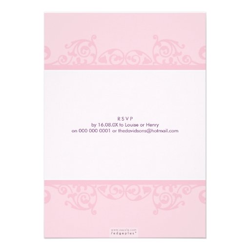 STYLISH BAPTISM INVITES :: elegant 2P