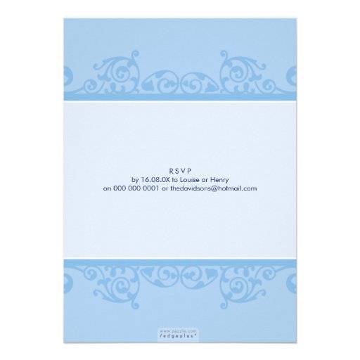 STYLISH BAPTISM INVITES :: elegant 5P