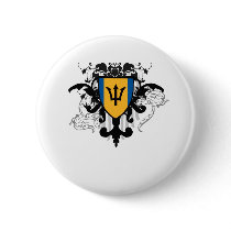 Stylish Barbados Pinback Button
