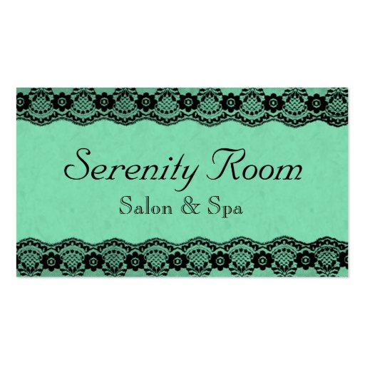 Stylish Beauty Salon and Spa Business Card (front side)
